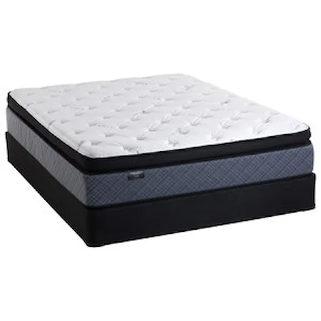 Queen Pillow Top Encased Coil Mattress and 9" Orthopedic Foundation